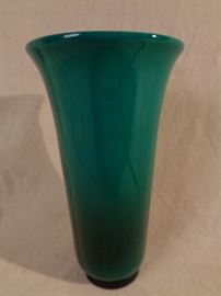 Venini Murano Opalino Vetro Soffiato Glass Vase   