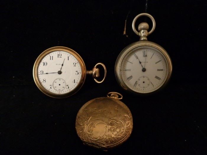 Waltham and Elgin pocket watches