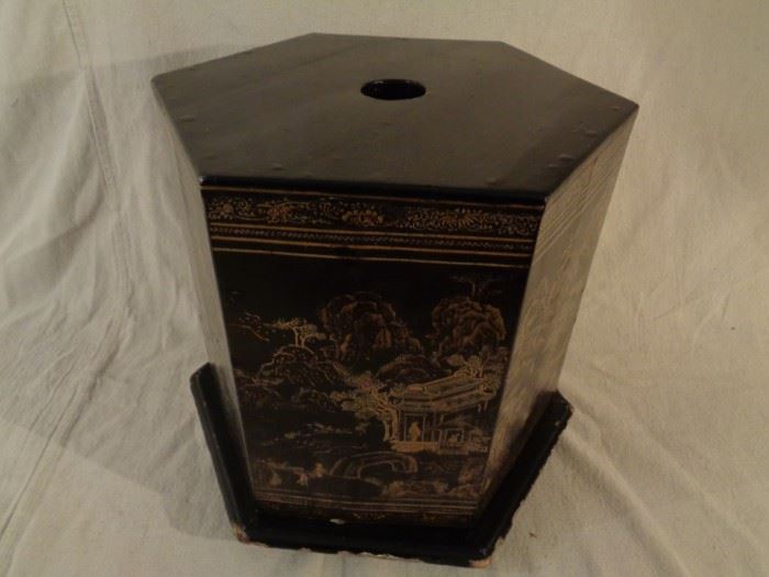 Antique Chinese lacquer offering box