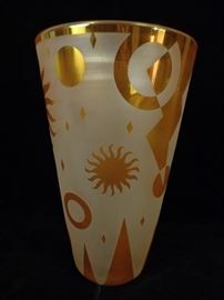 Steven Correia studio art glass vase