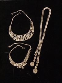 Vintage rhinestone necklaces 