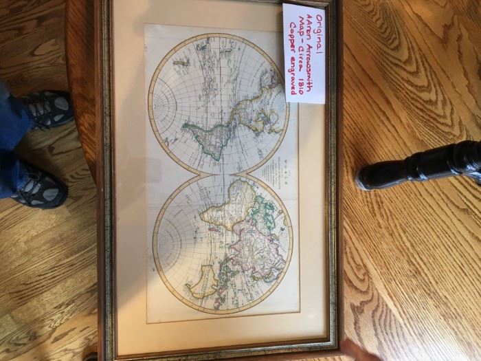 Circa 1810 Copper Engraved Aaron Arrowsmith Map