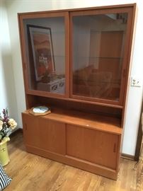 Danish Teak China Cabinet