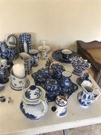 More Blue and white pottery to choose from.  Some from England and some from Portugal