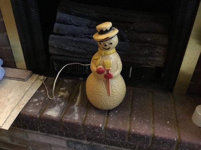 Vintage Snowman light up