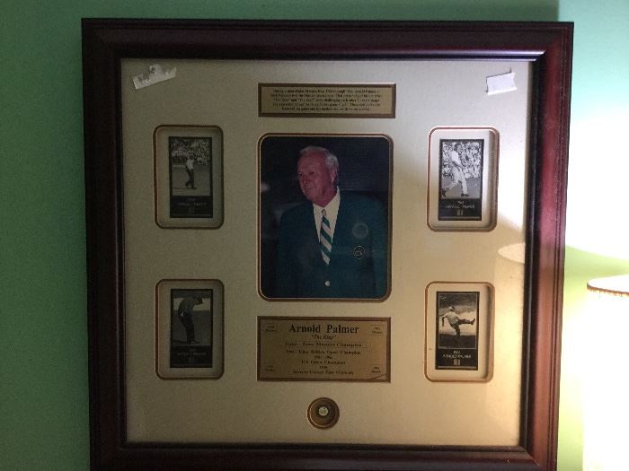 2nd Bedroom - Arnold Palmer golf photos - framed under glass