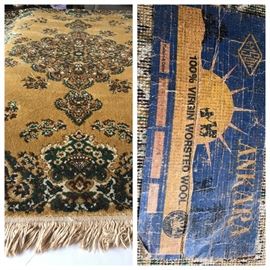 Belgium Wool rug. 5 x 7
