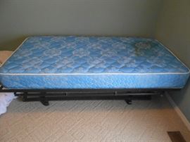 Twin mattress - trundle bed frame