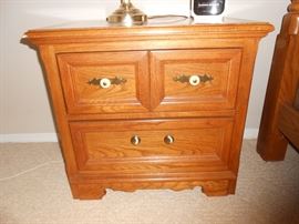 We have only 1-night stand with this bedroom set. 