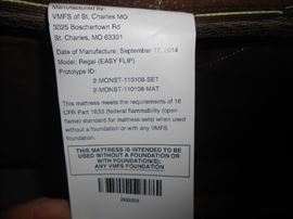 Tag on the Kind mattress set