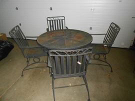 Garage - patio set very sturdy