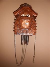 Very nice Coocoo Clock from Germany.  Works all the way!