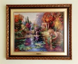 hand embellished giclee by Cao Yong