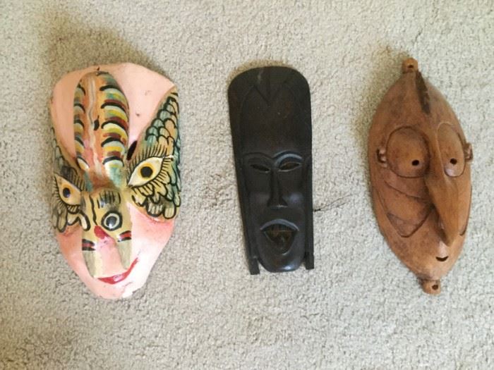  Set of 3 Wood-Carved Masks https://ctbids.com/#!/description/share/86821