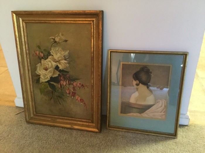 Antique Painting and Vintage Framed Reproduction https://ctbids.com/#!/description/share/86824