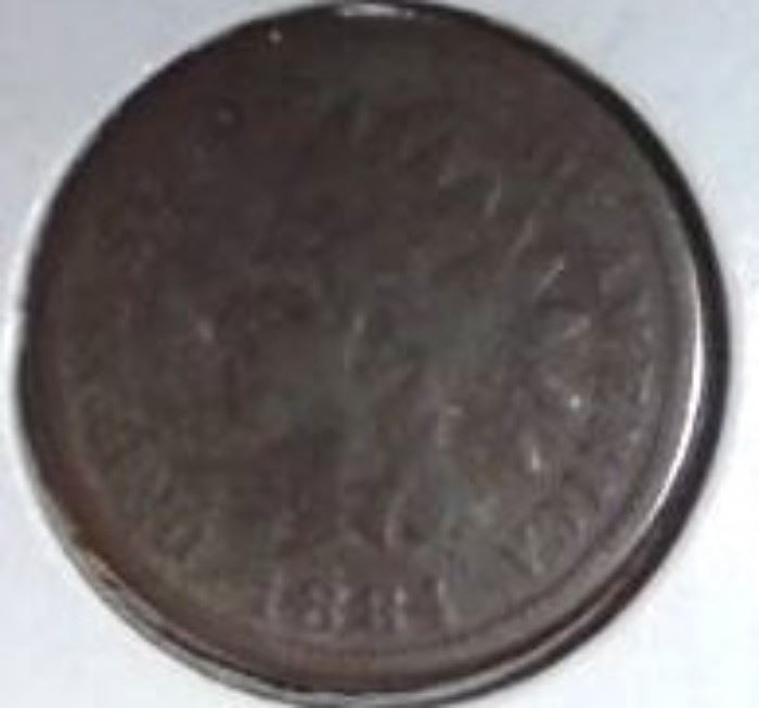 1884 Indian Head Penny, Fine Detail