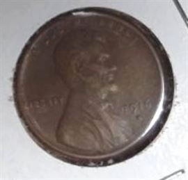 1916 S Wheat Penny, VF Detail