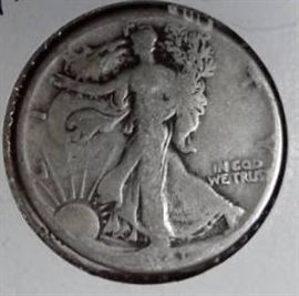 1941 Walking Liberty Half Dollar, VG Details