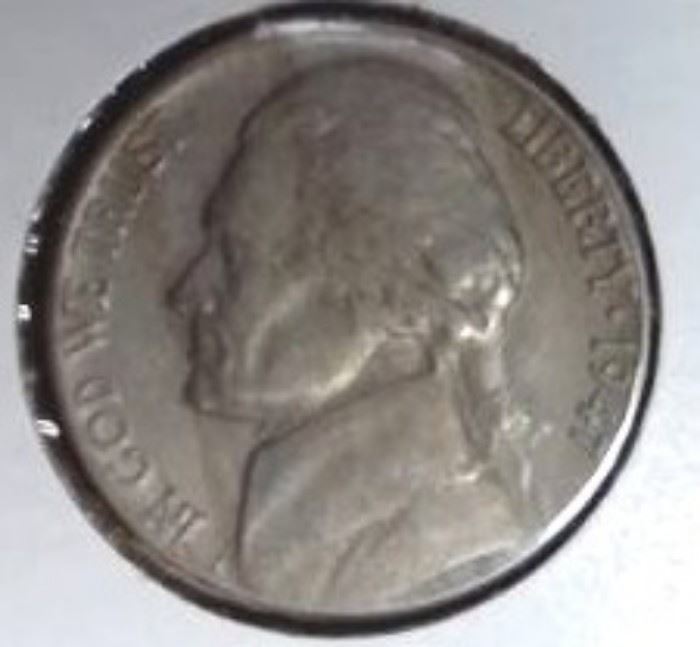 1947 D Jefferson Nickel, MS Detail