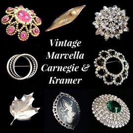 A sample of the hundreds of pieces of vintage and contemporary costume jewelry. 