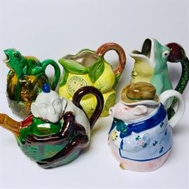 A sample of the owner’s tea pot collection. 