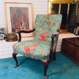 Arm chair in Ralph Lauren upholstery