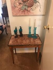 FEDERAL MARBLE TOP SIDE TABLE