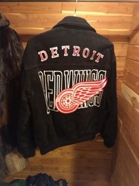 Detroit Red Wings Suede Jacket