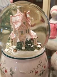 Snow globe music box