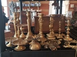 Brass candle sticks 