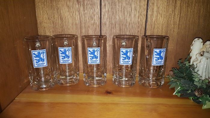 Lowenbrau Beer Collectible Glasses