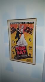 Fred Astaire Ginger Rogers Top Hat Movie Poster