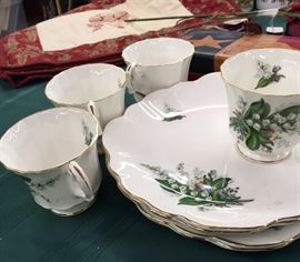 Lillie of the Valley Luncheon Plates Haviland 