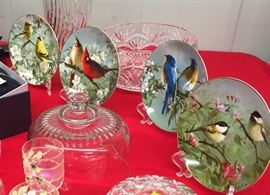 Collectible Plates Seasonal Birds Winter, Spring, Summer, Fall