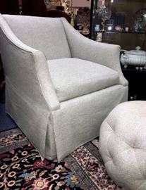 Hickory Furniture Club Chair and ottoman