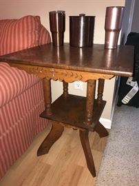 Antique Victorian lamp table.
