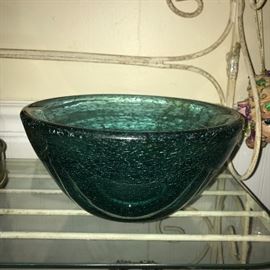 Art glass bowl.