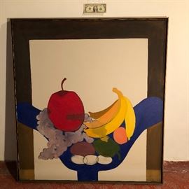 Most 42x48 inches some framed and stretched - many not