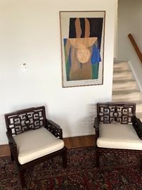 Pair of Chinese chairs