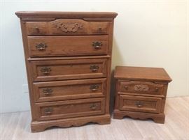 Vaughan Tallboy Dresser and Nightstand