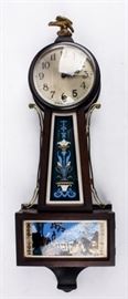 Lot 379 - Antique New Haven Winsome Banjo Wall Clock