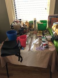 Painting supplies, screws/nails, chemicals, etc