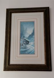 26" by 30" Hearth and Home  by Lee Roberson, 1990