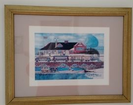 14"  by 18"  print of  Rock Island Train Station   by artist Dave Brewer