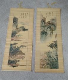 Hand painted Asian Art