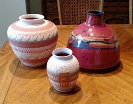 Three beautiful Pottery Vases/Jugs