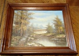 Peaceful Movement this 10" by 12" Oil on Canvas, by artist Champion is a wonderful accent to any room. 