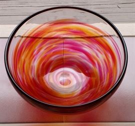 View of bottom of Glass Bowl
