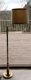 Very nice Brass Floor lamp with moveable arm and shade