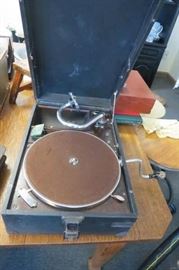 "His Master's Voice" Antique phonograph record player.  